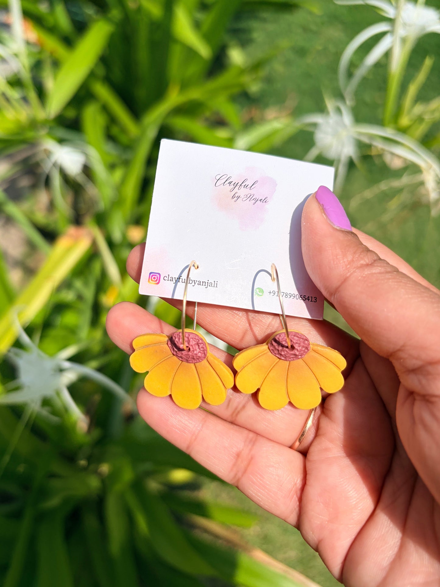Sunbloom Hoops