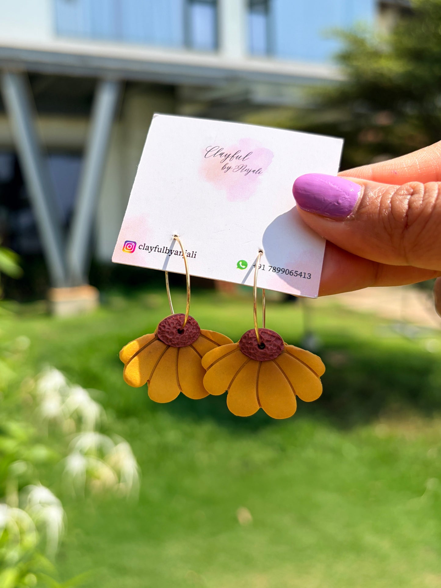 Sunbloom Hoops